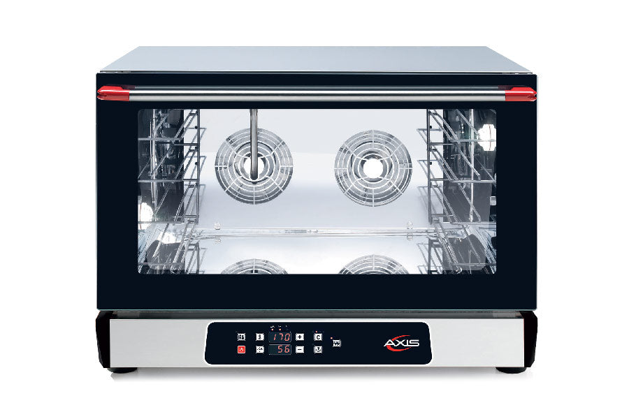 AX-824RHD Axis Full Size Convection Oven With Humidity Establishing A Pioneer Movement In The Time-honored Food Service Industry With Advanced Airflow Design, And Interior Halogen Light 29.33"X19.29"X13.58" (Wxdxh)